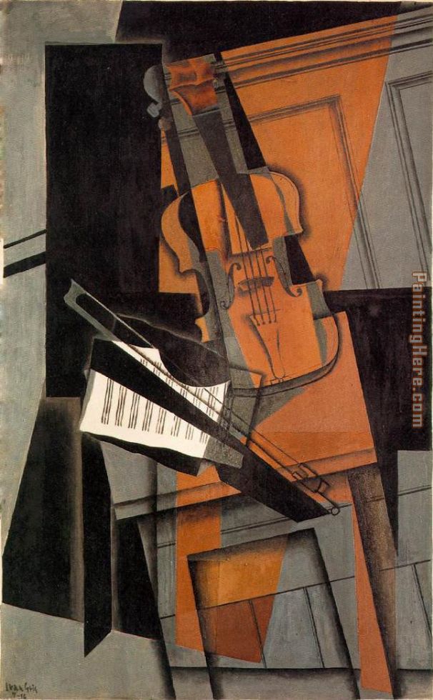 The Violin painting - Juan Gris The Violin art painting